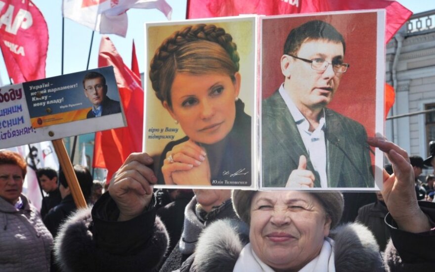 Ukrainoje - opozicijos protestas dėl Kijevo mero rinkimų