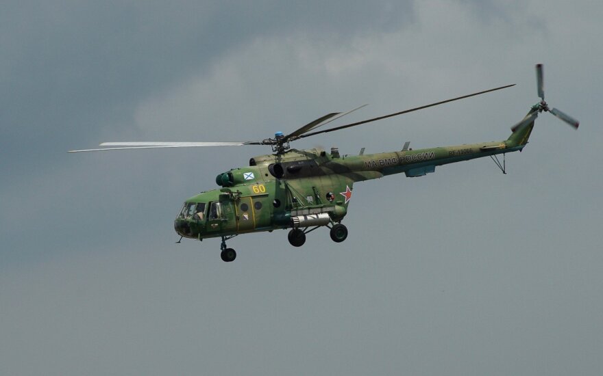 Sužeistųjų per sraigtasparnio avariją Sibire padaugėjo iki 15