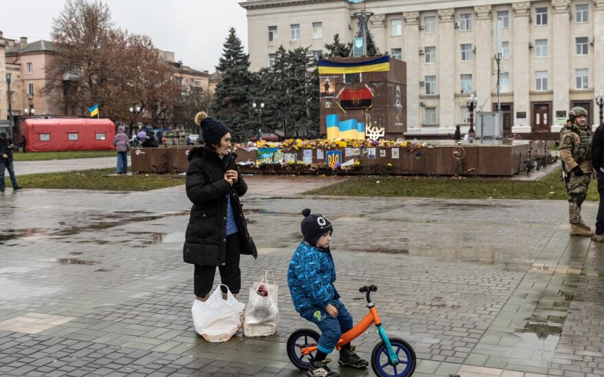 Britų žvalgyba: Chersonas apšaudomas kasdien