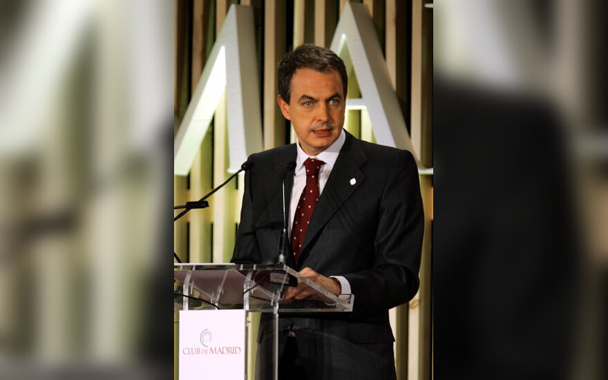 Ispanijos premjeras Jose Luis Rodriguez Zapatero