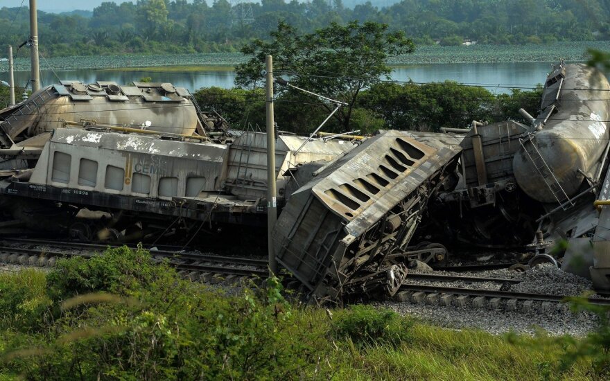 traukinio avarija Malaizijoje