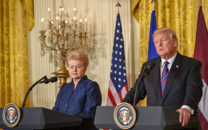 Dalia Grybauskaitė and Donald Trump