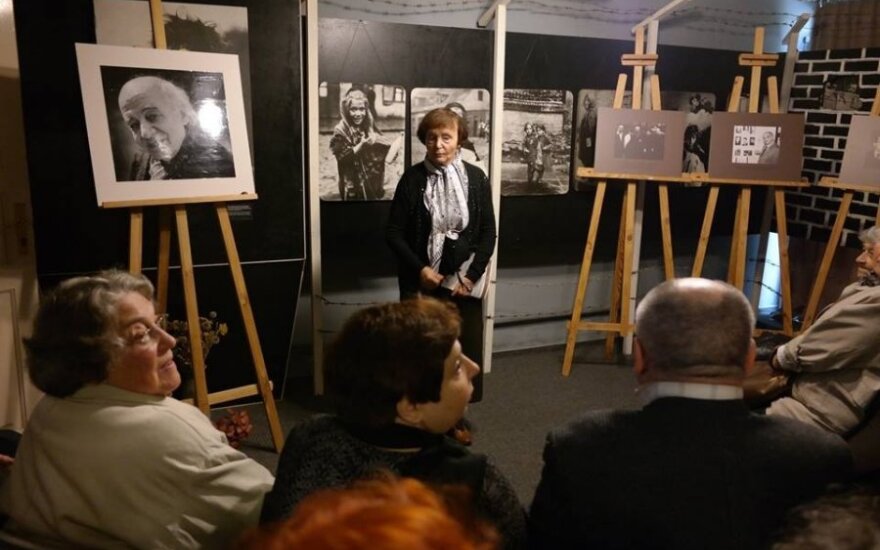 Rachil Kostanian - one of the founders of the Museum and the Holocaust Exhibition welcomes all guests and shares her memories about Dmitri Gelpern