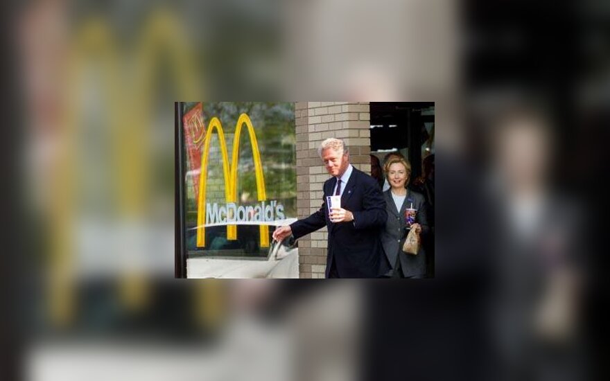Bill Clinton in McDonalds