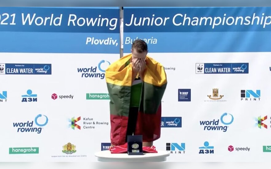 Jaunasis Lietuvos irkluotojas tapo pasaulio čempionu