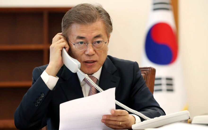 Pietų Korėjos naujasis prezidentas birželį apsilankys JAV