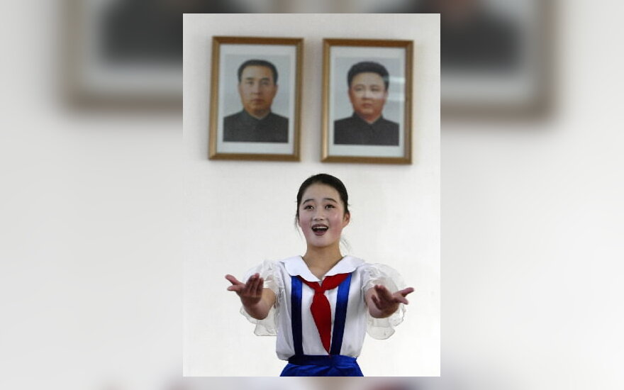 Šiaurės Korėjos mokinė