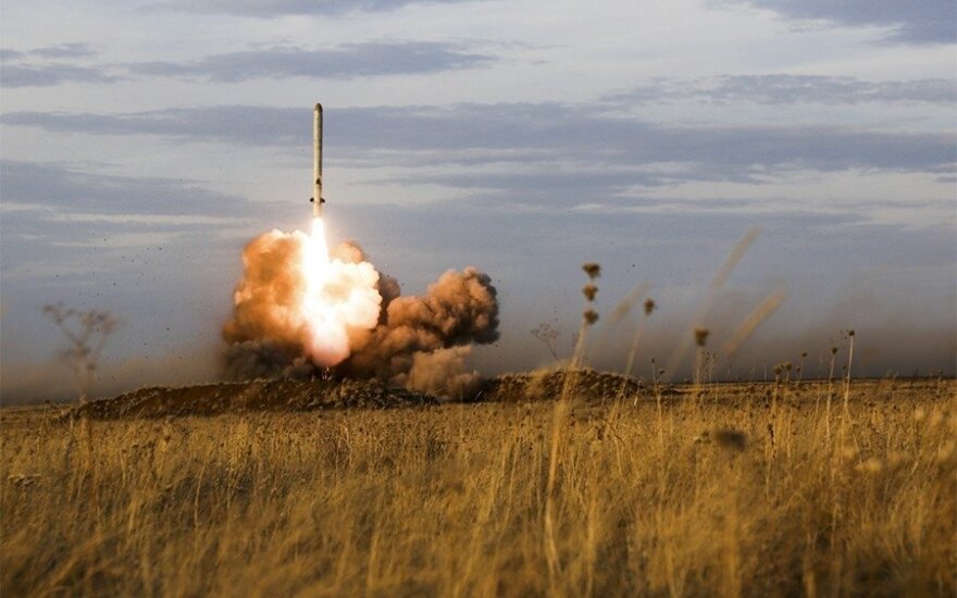 "Iskander" sparnuotosios raketos paleidimas