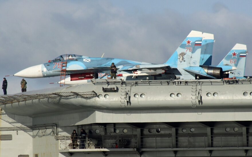 Rusijos lėktuvnešis "Admiral Kuznetsov"