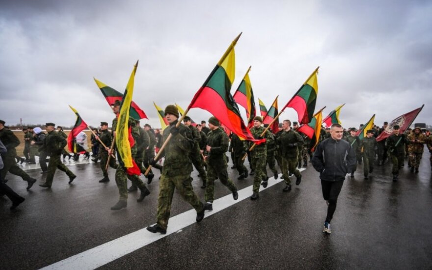 At the  Runway Run 2015 in Zuokniai airport (Šiauliai), marking the 11th anniversary of Lithuania’s NATO accession