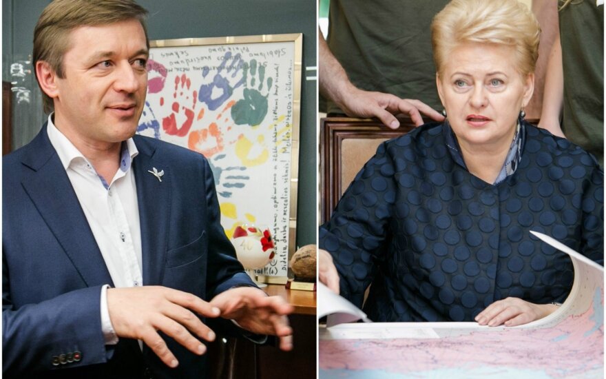 Ramūnas Karbauskis and Dalia Grybauskaitė