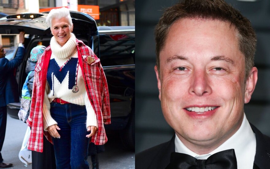 Elonas Muskas ir Maye Musk