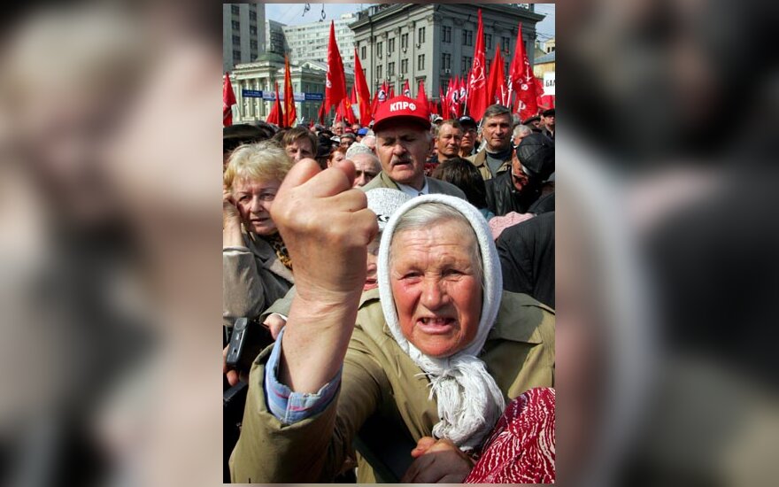 Rusija, Maskva, darbo žmonių šventės minėjimas