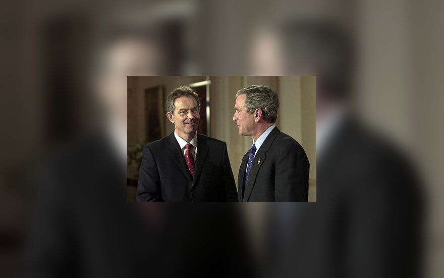 Tony Blair ir George W.Bush