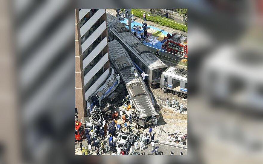 Traukinio katastrofa Japonijoje