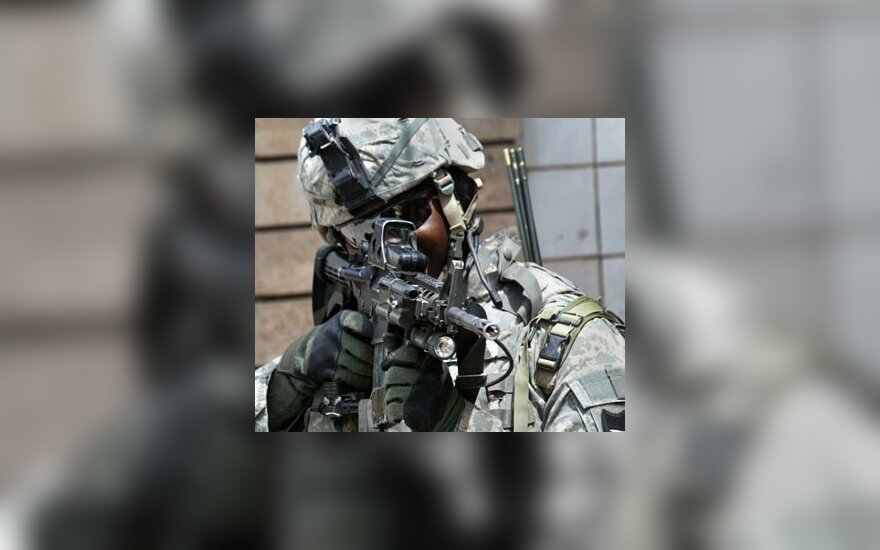 JAV kareivis kovinėje parengtyje