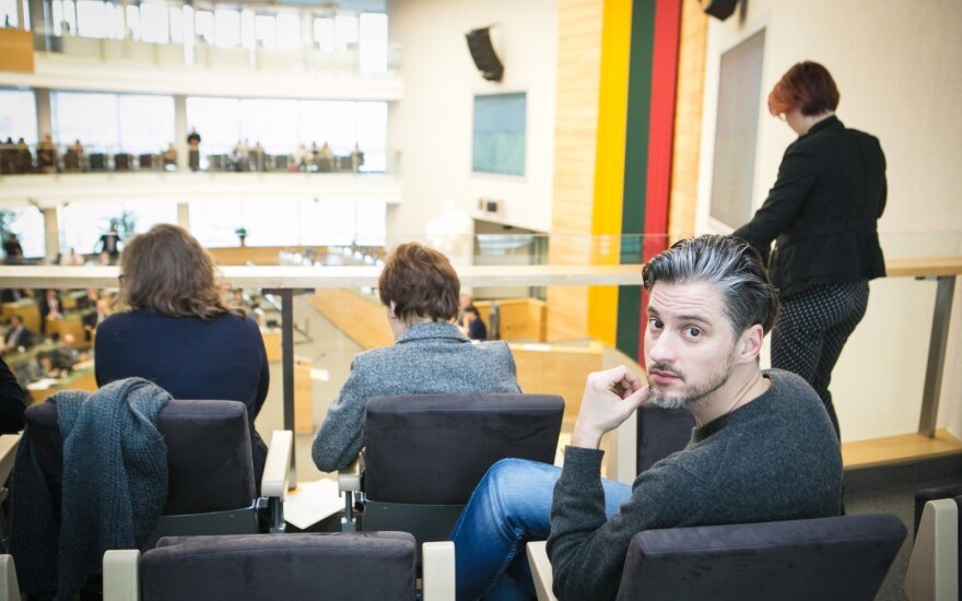 From the passenger's seat - at the Seimas