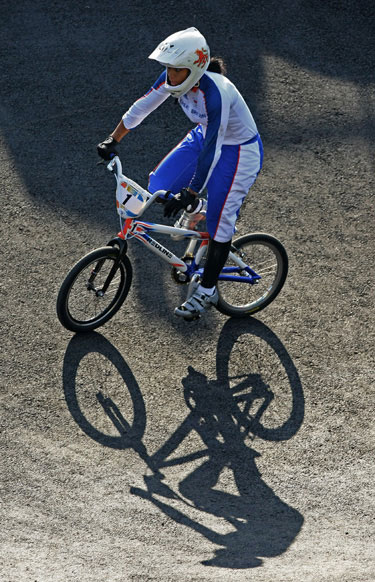 BMX dviratininkas