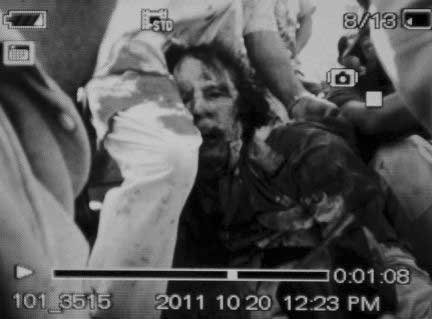 Paviešinta tariama sužeisto M.Gaddafi nuotrauka
