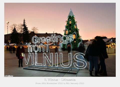 Vilniaus eglė atsidūrė gražiausių Europos eglių reitinge